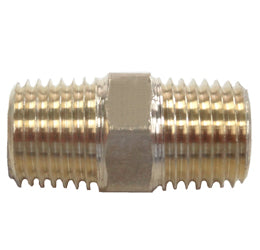 Brass Hex Nipple 1/8 112XA Fitting