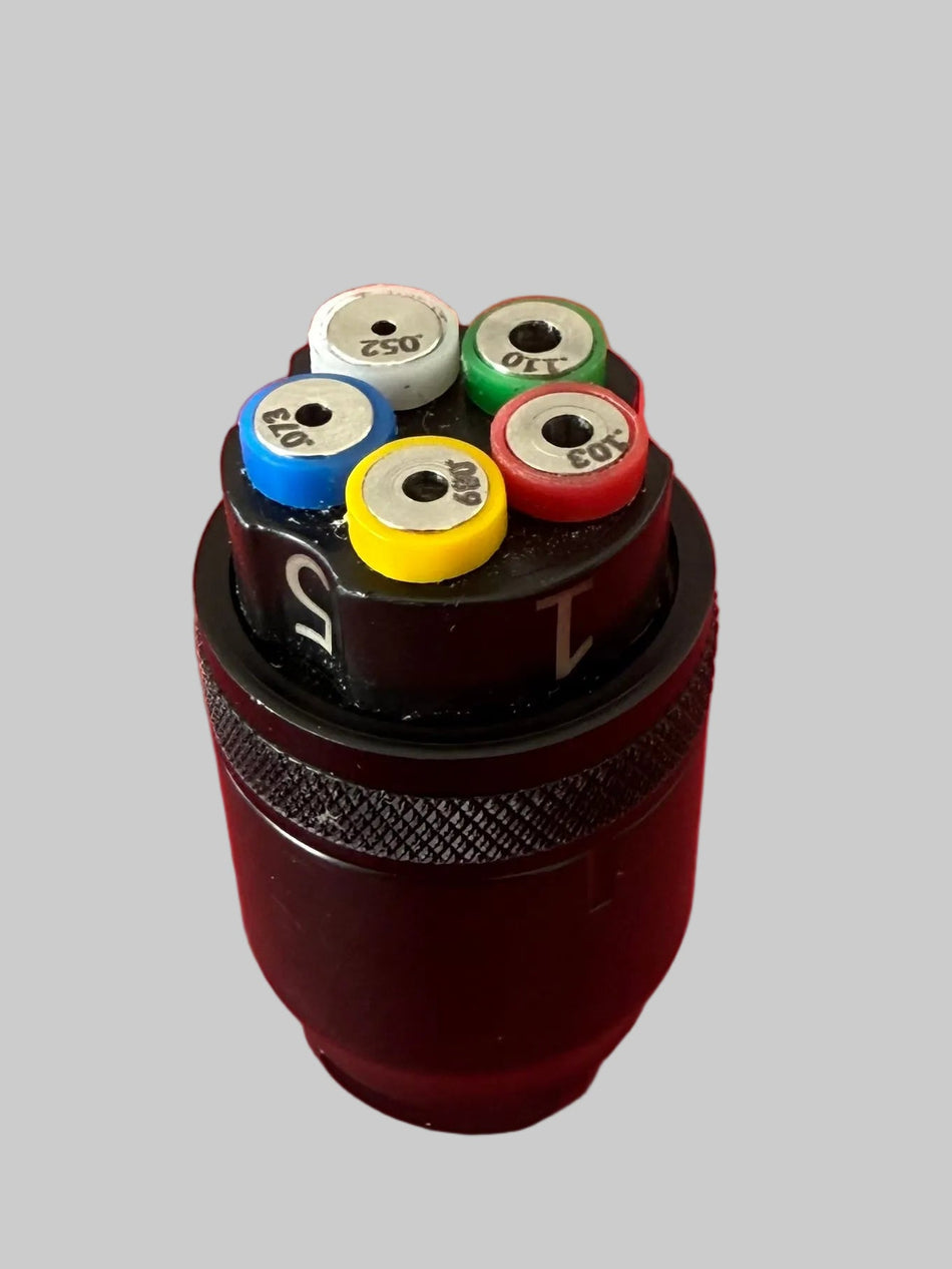 AFS Variable Rate Spray Nozzle – 5 Orifice Positions – 1/4 NPT 316 Stainless/Plastic Machined Body