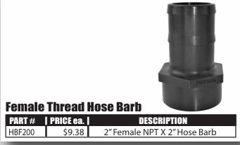 Terremax Female NPT x Hose Barb Fittings – Ag Sprayer Parts