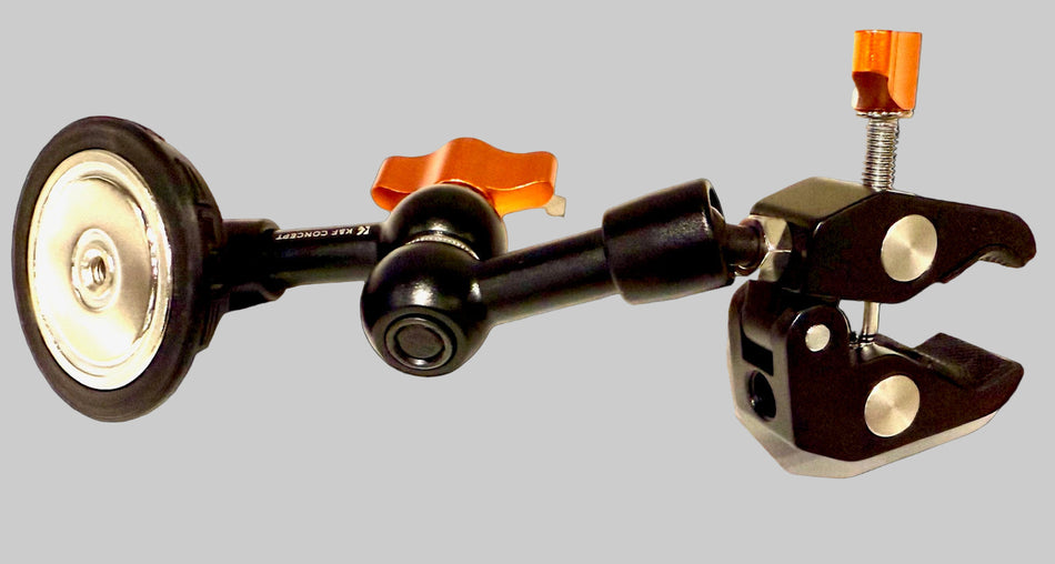 Neodymium Super Magnet With Articulating Arm Clamp Style Short