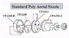 CP Nozzle | CP-03 Standard Poly Aerial Nozzle (3‑Way Deflector)