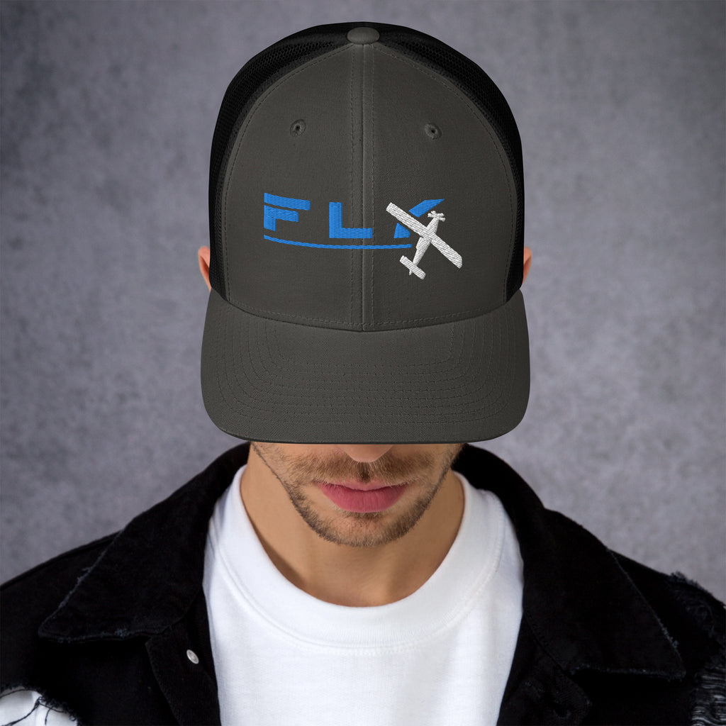 Fly Blue Trucker Cap