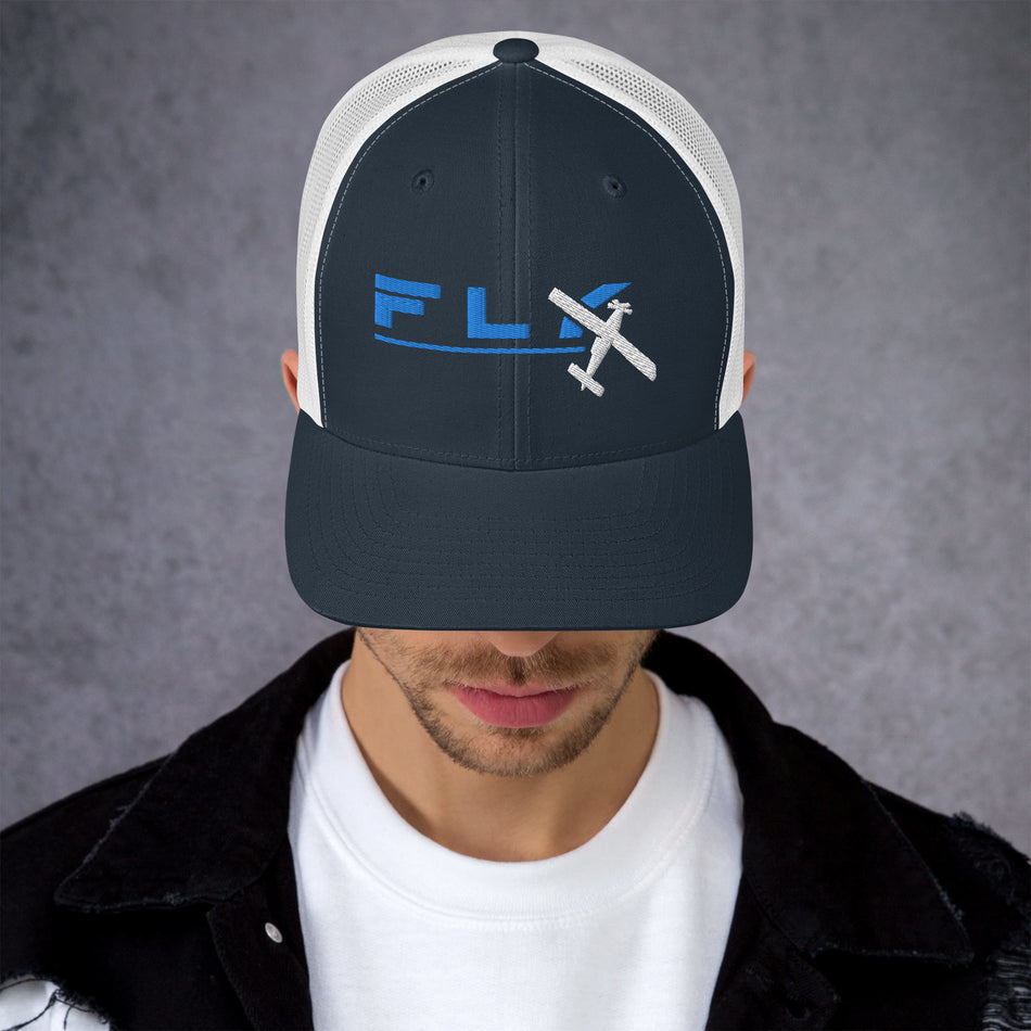 Fly Blue Trucker Cap