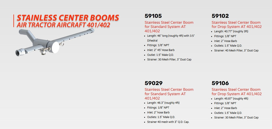 Center Boom, Stainless Steel, Transland