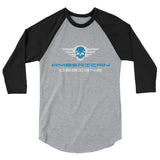 Amberican Designs 3/4 sleeve raglan shirt